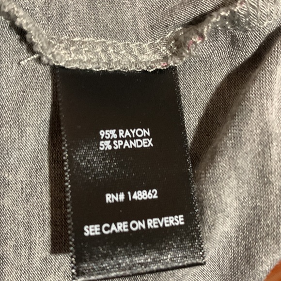 Torrid Top Sleepwear Gray Pink Hearts 2 2X 18-20🌀 - Picture 13 of 15